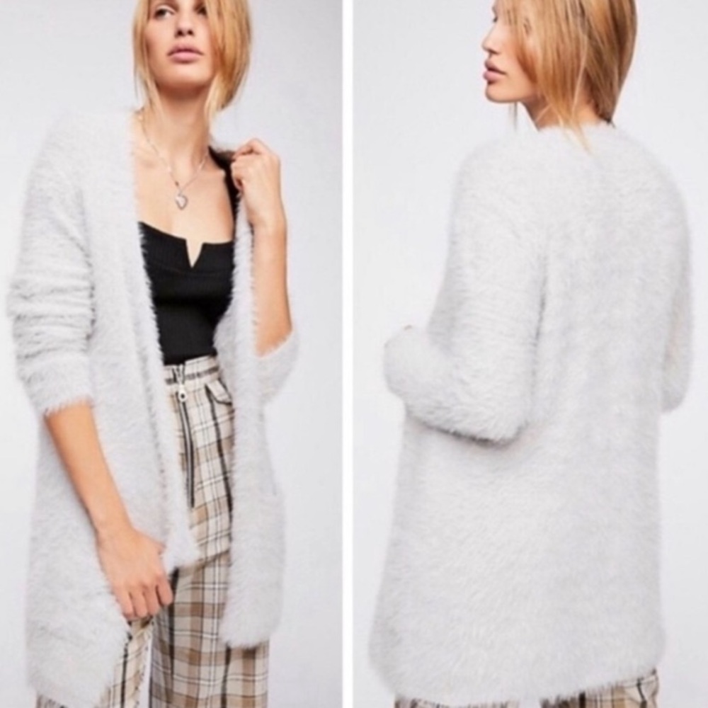 Free People Faux Open Front Cardigan
